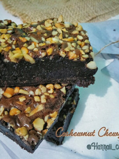 Foto resep Cashewnut Chewy brownies