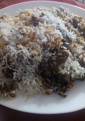 A picture of Masoor Biryani.