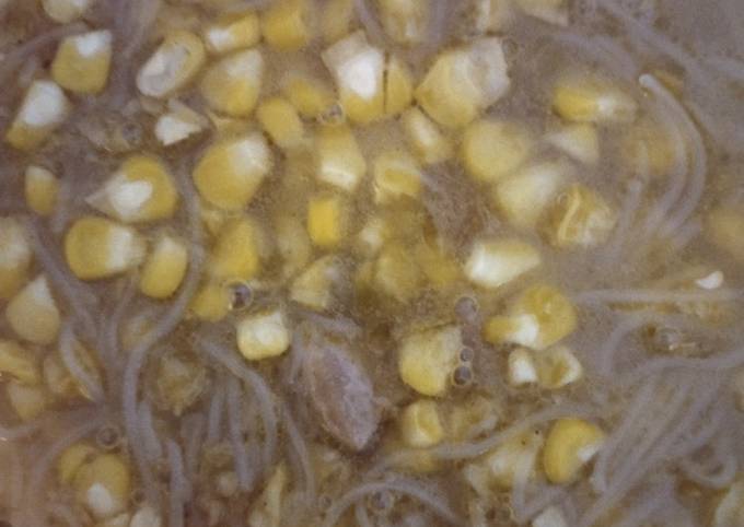 Sup bakso bihun jagung pedas