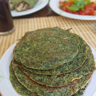 Panqueques Verdes de Espinaca o Acelga Receta de Nutrim - Recetas Saludables-  Cookpad