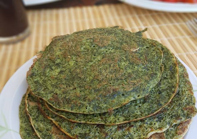 Panqueques Verdes de Espinaca o Acelga Receta de Nutrim - Recetas Saludables-  Cookpad