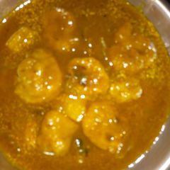 A picture of Arbi jhol curry.