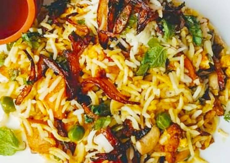 Easiest Way to Prepare Super Quick Homemade Veg. Paneer Dum Biryani