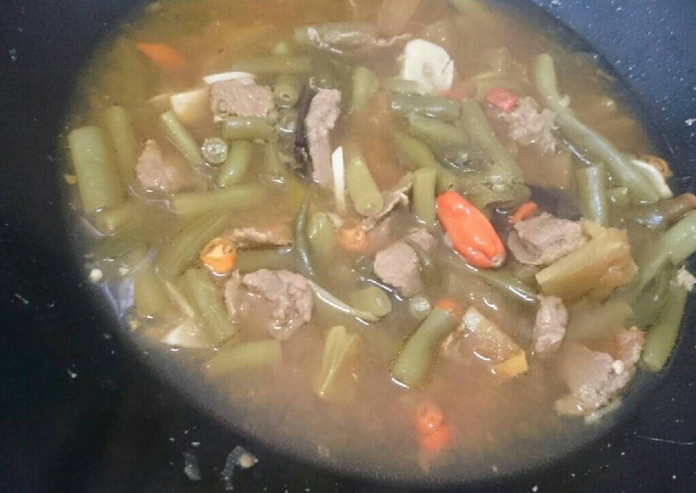 Cara Memasak Asem asem daging (menu berbuka) Yang Simpel