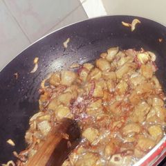 A picture of Fried liver#4weekschallenge#.