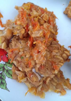 Foto resep Tempe geprek sambal bawang