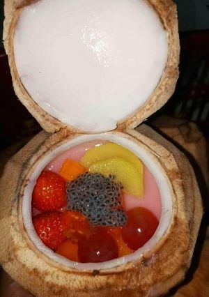 Foto resep Puding susu batok kelapa