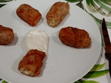 Rollitos pollo, queso y bacon