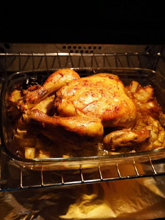 Una foto de Pollo al horno