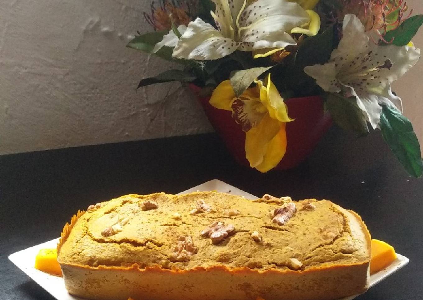 Bizcocho de calabaza y nueces #revistacookpad