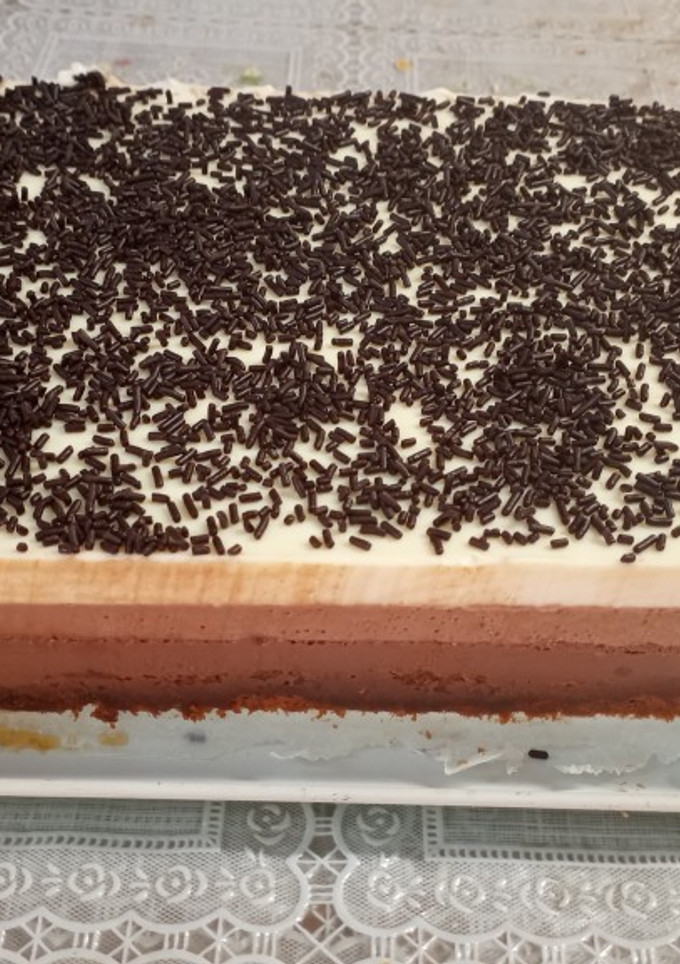 Una foto de Tarta 3 chocolates en Monsieur Cuisine