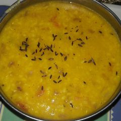A picture of Punjabi style tadka fry Dal.
