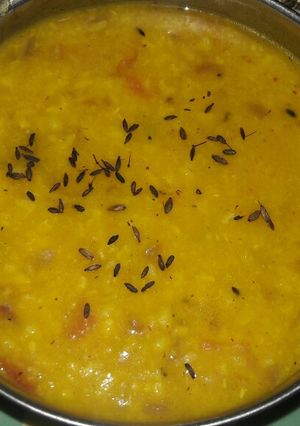A picture of Punjabi style tadka fry Dal.