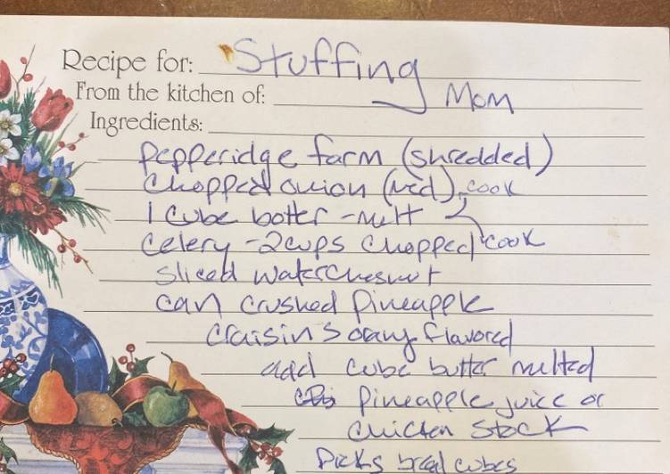 Download Stuffing Recipe 2021 Background