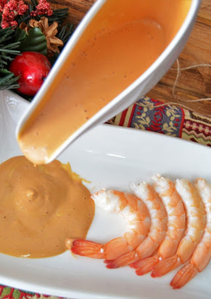 Una foto de Salsa rosa o salsa cóctel casera (fácil y rápida)