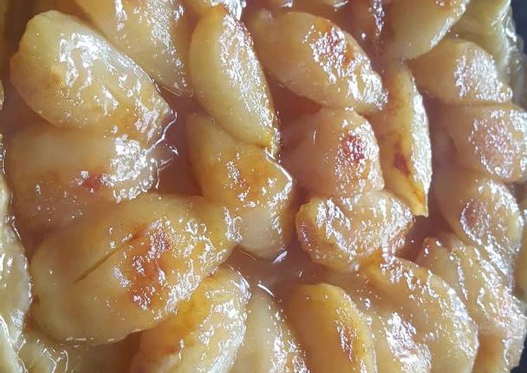 Tarta tatín de pera (con hojaldre)