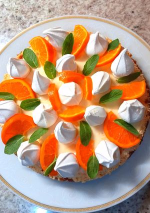 Una foto de Pie de Mandarina o Naranja