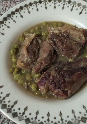 Une photo de Viande au petit pois