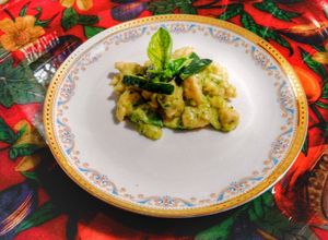 Foto di Straccetti di pollo con zucchine e brie