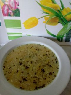Tárkonyos zöldbableves recept fotója