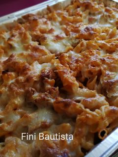 Una foto de Pasta de macarrones al horno