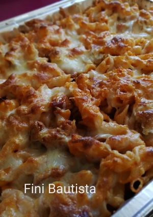 Una foto de Pasta de macarrones al horno