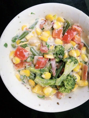 Recipe Curd Cheese veggies salad the So Delicious You can take Joss in your mouth