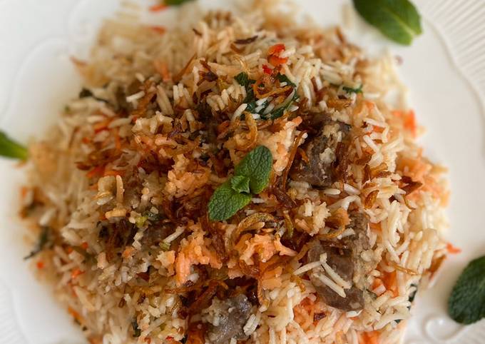 Beef dum biryani