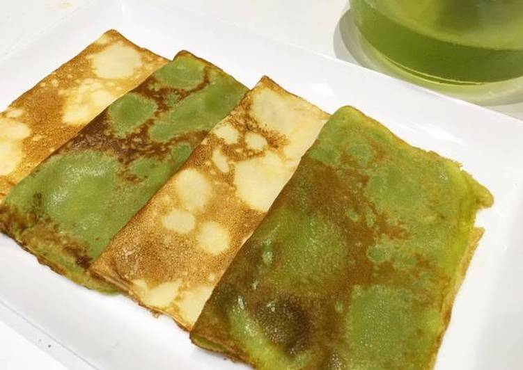 Steps to Make Award-winning Matcha Green Tea Crêpes