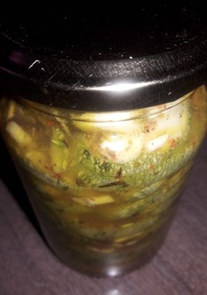 Una foto de Zapallitos zuccini en conserva