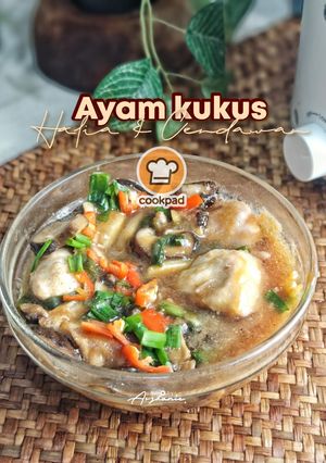 Gambar Ayam kukus halia dan cendawan