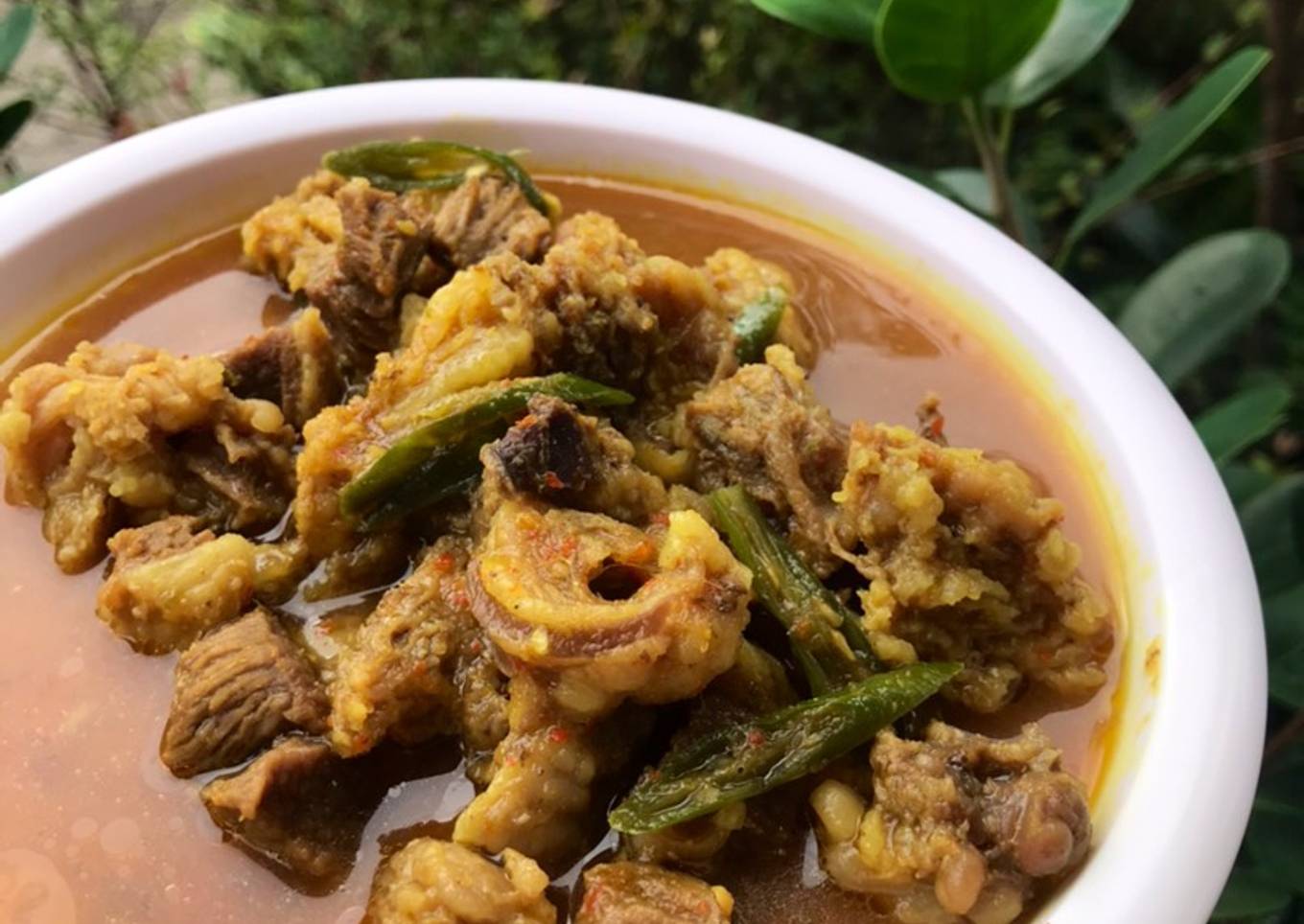 Oseng Tetelan Kuah Pedas