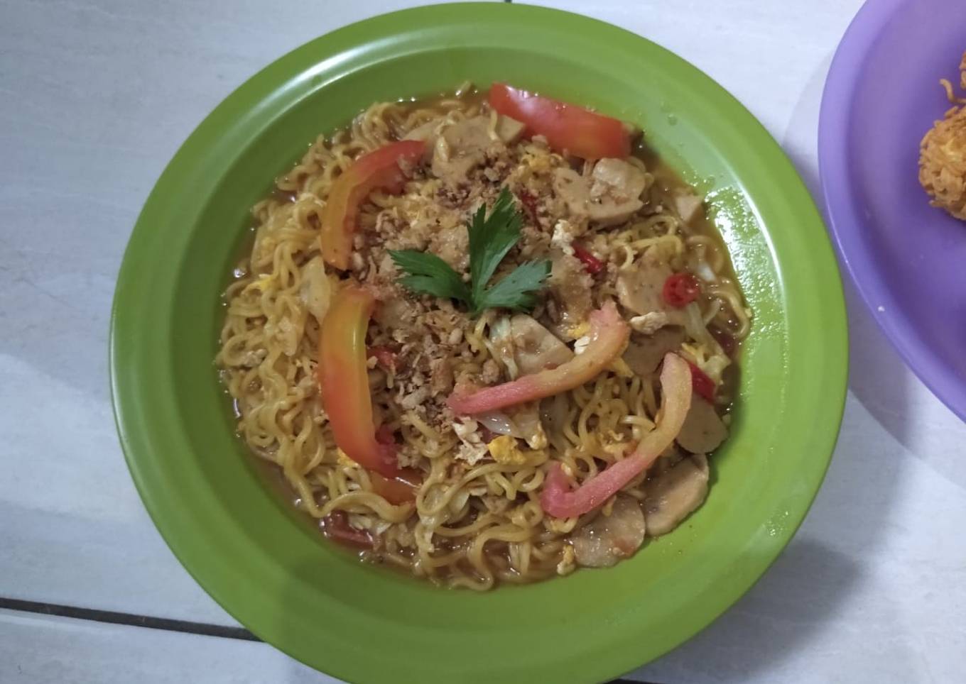 Mie Tek Tek (Mie Nyemek Yogya)