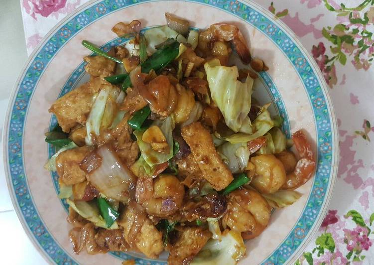 Resep Tahu udang masak kecap oleh ria - Cookpad