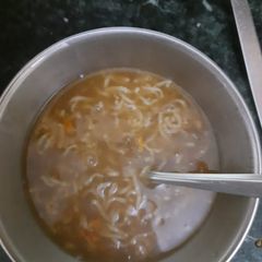 Maggi manchow soup A picture of Maggi manchow soup.