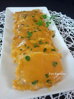 Una foto de Lomo en salsa de mango