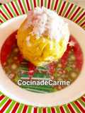 Manzanas aromáticas con coco y clavos de olor