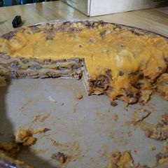 A picture of Enchilada casserole.