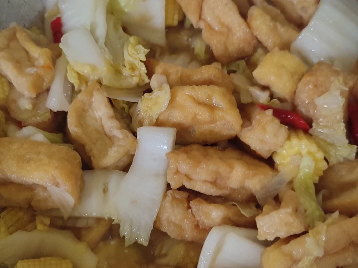 Langkah Gampang Menyiapkan Resep Tumis Sawi Putih + Tahu yang Lezat Sekali Anti Ribet, Mantap Sekali