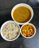 Horse Gram Daal With Brown Jeera Rice & Spicy Onion 🧅 Pickle