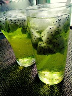 Foto resep Es Buah Naga 🍹
