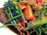 Gurame kangkung kuah tauco
