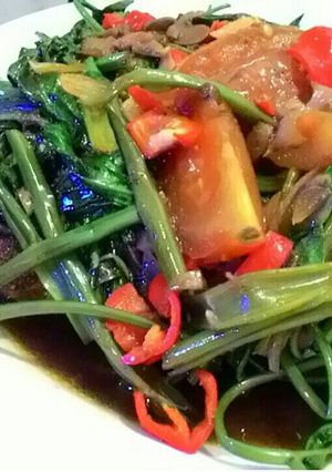 Foto resep Gurame kangkung kuah tauco