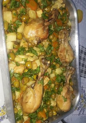 صورة لوصفة طاجين الزيتون في الفرن