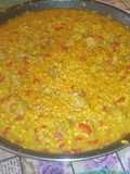 Arroz con lagarto de cerdo