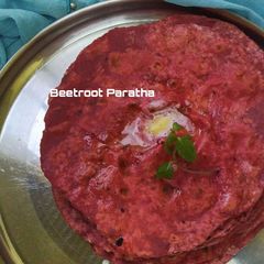 A picture of Beetroot Paratha.