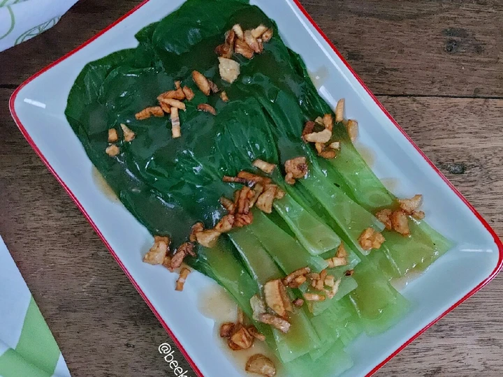 Recipe Pokcoy Garlic ala Resto the Delicious Makes you drool