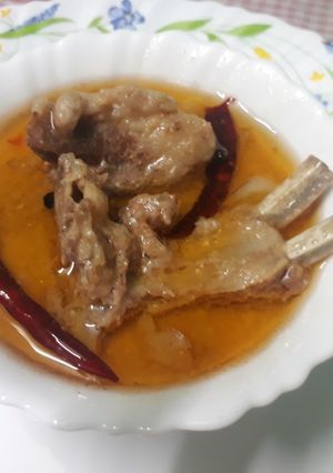 A picture of Mutton rizala.
