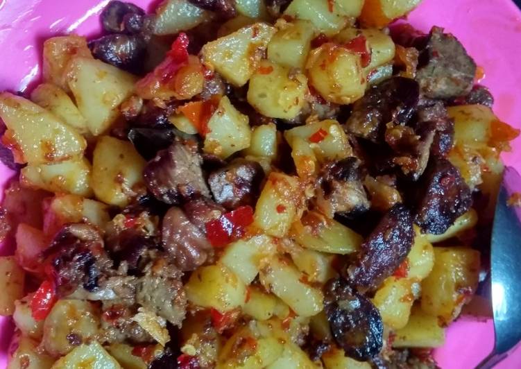 Sambal goreng kentang+ati ampela simpel