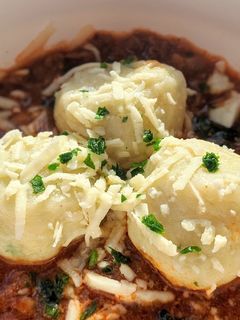 Una foto de Ñoquis rellenos